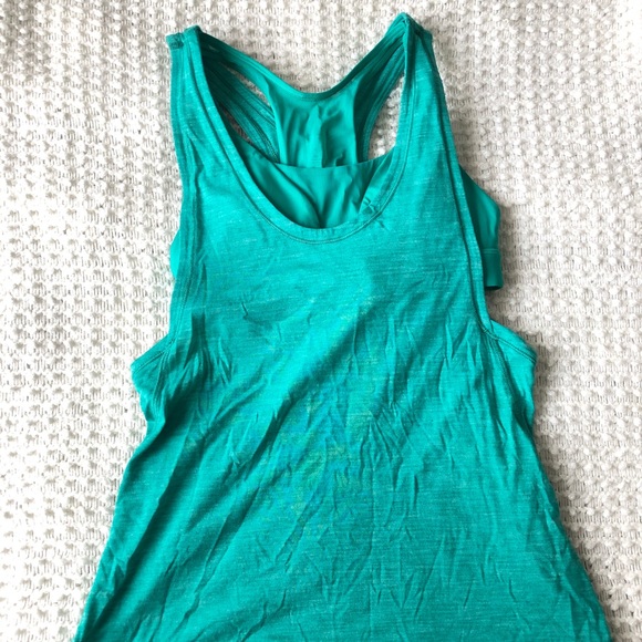 *SOLD* Lululemon Glide and Stride Tank in Teal - Picture 3 of 6